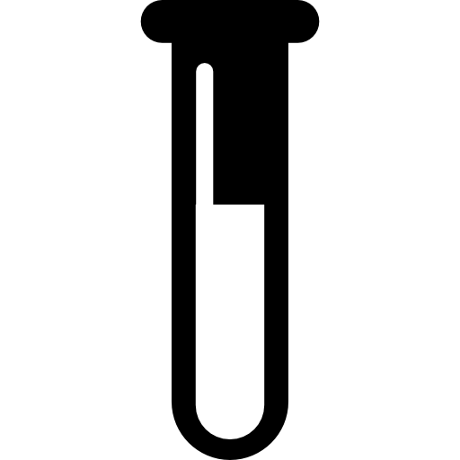 líquido do medicamento em um vidro de tubo de ensaio  Ícone