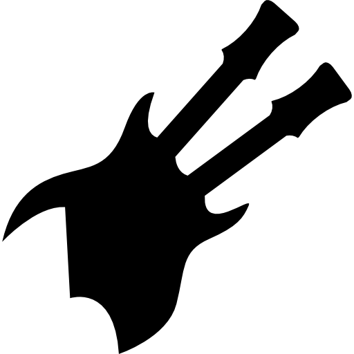 e-gitarren paar silhouette  icon