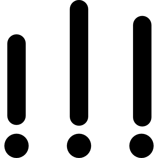 Music levels control  icon