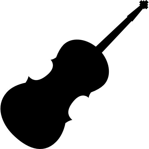 silueta de violín  icono