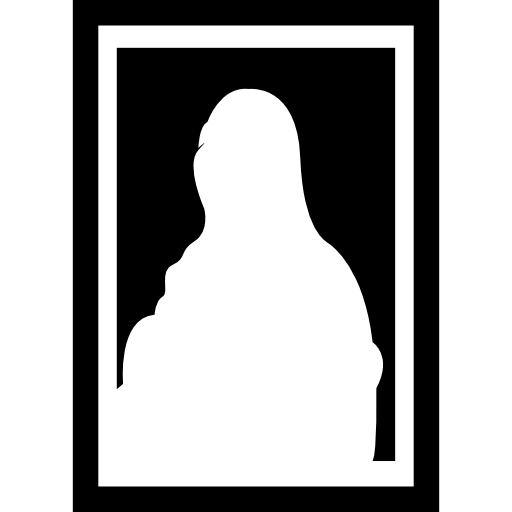 Portrait in a frame  icon