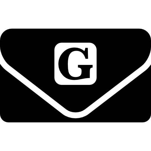pochette rectangulaire avec logo g  Icône