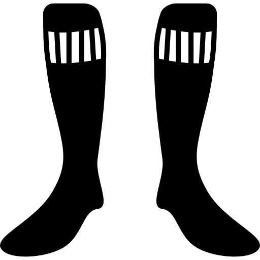 voetbal lange sokken  icoon