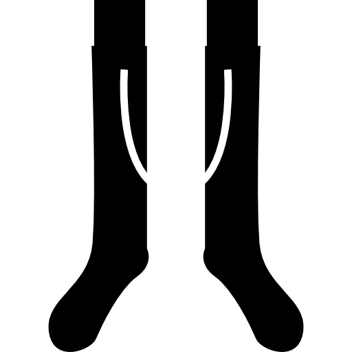 calcetines largos de fútbol  icono