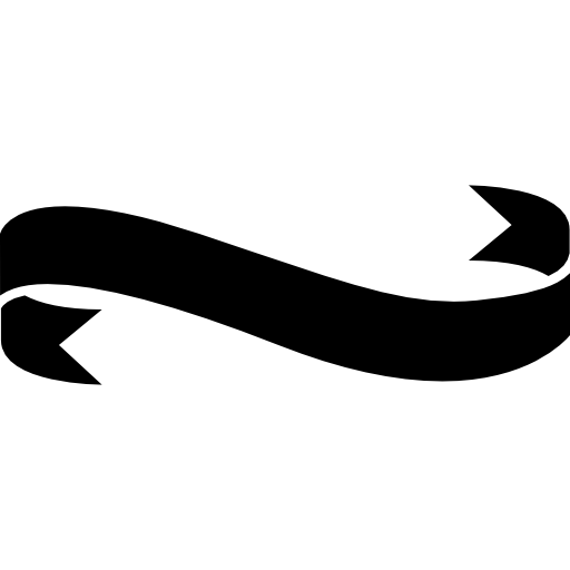 banner cinta negra  icono