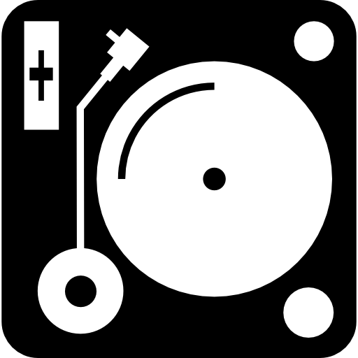 reproductor de discos de música vintage  icono