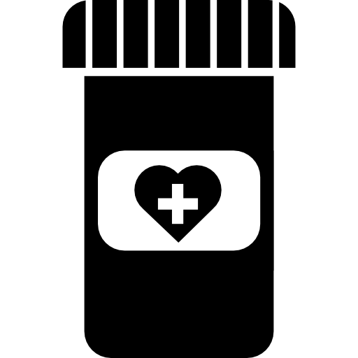 Medicine pills container  icon