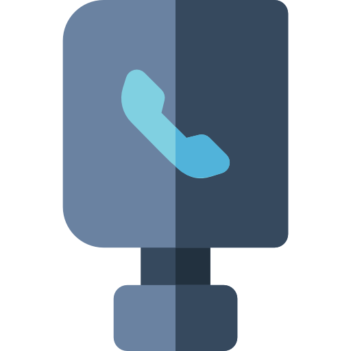 telefono pubblico Basic Rounded Flat icona