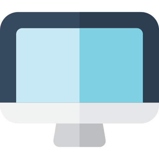 monitor Basic Rounded Flat icoon