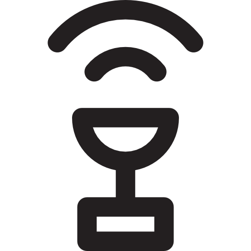 antena Basic Rounded Lineal icono