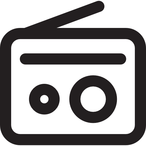 radio Basic Rounded Lineal icono