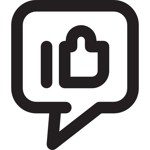 Speech bubble Basic Rounded Lineal icon