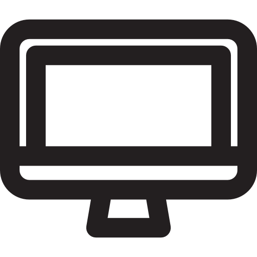 monitor Basic Rounded Lineal icon