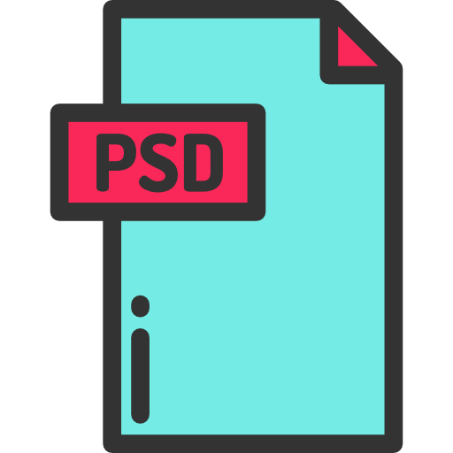 psd Detailed Rounded Lineal color Ícone