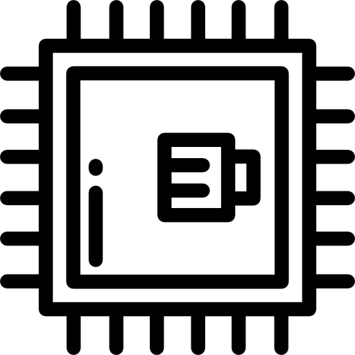 Microchip Detailed Rounded Lineal icon