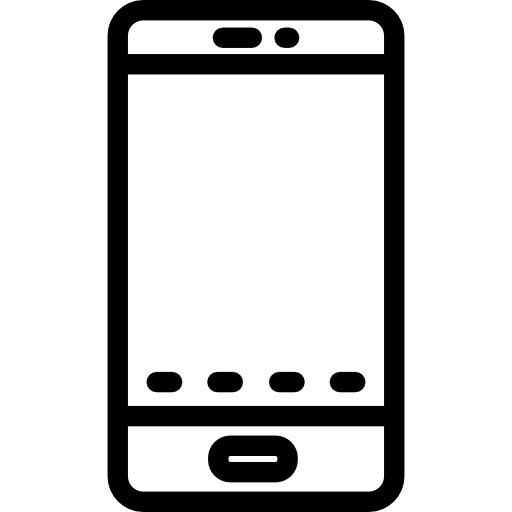 smartphone Detailed Rounded Lineal Ícone