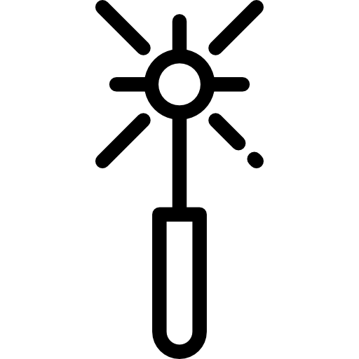 마법의 지팡이 Detailed Rounded Lineal icon