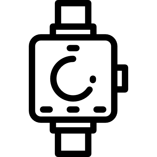 inteligentny zegarek Detailed Rounded Lineal ikona