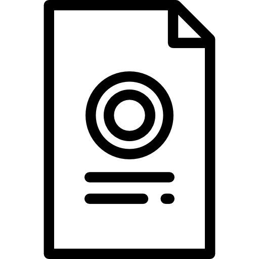 dokument Detailed Rounded Lineal ikona