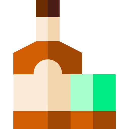 Alcohol Basic Straight Flat icon
