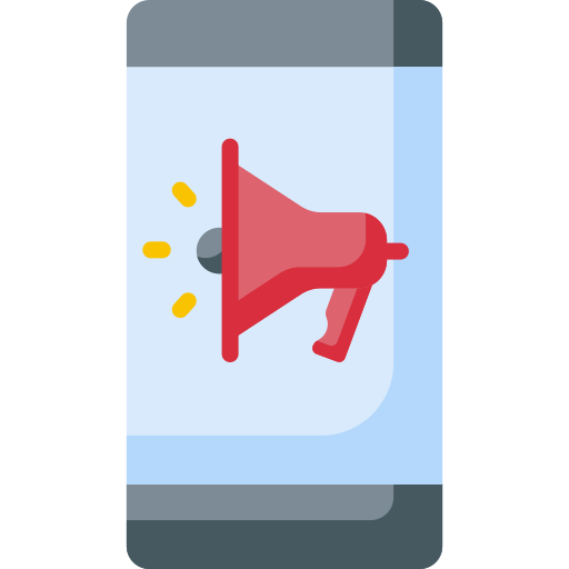 el marketing móvil Special Flat icono