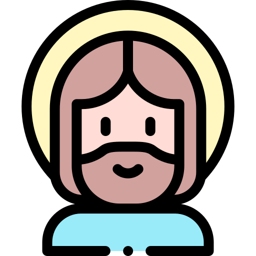 Jesus Detailed Rounded Lineal color icon