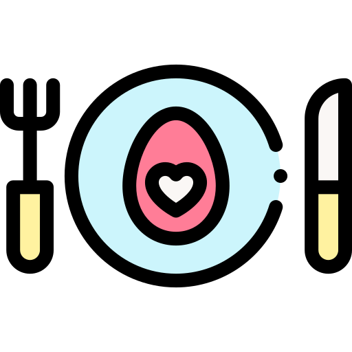 Dinner Detailed Rounded Lineal color icon