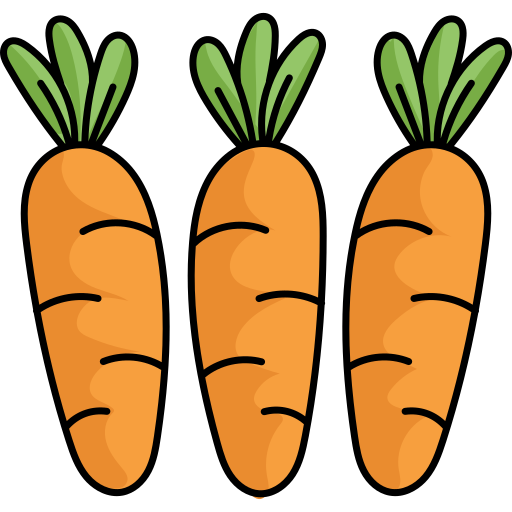 Carrot Hand Drawn Color icon