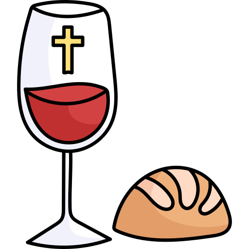 Eucharist Hand Drawn Color icon