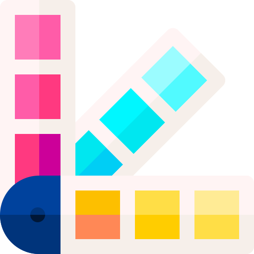 kleurenpalet Basic Rounded Flat icoon