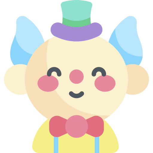 clown Kawaii Flat icon