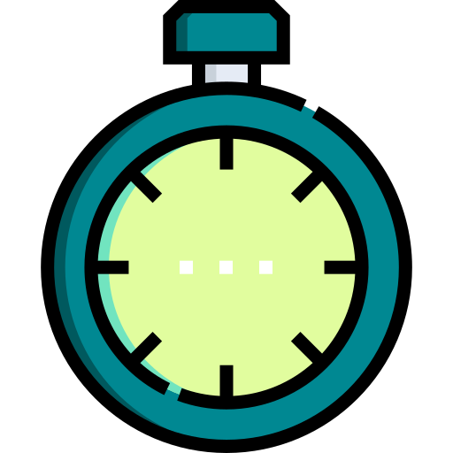 chronomètre Detailed Straight Lineal color Icône