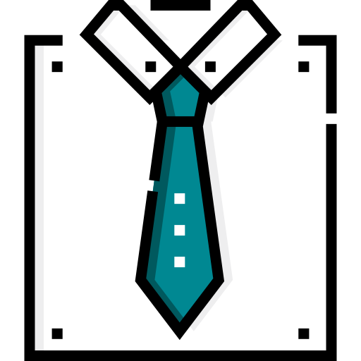 krawat Detailed Straight Lineal color ikona