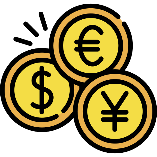 monedas Special Lineal color icono