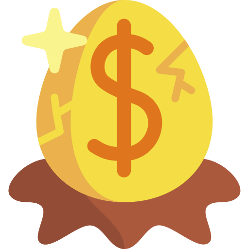 złote jajko Special Flat ikona