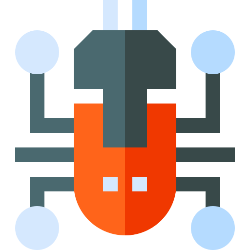 Робот-насекомое Basic Straight Flat иконка