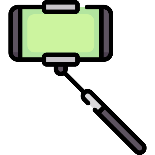 palo de selfie Special Lineal color icono