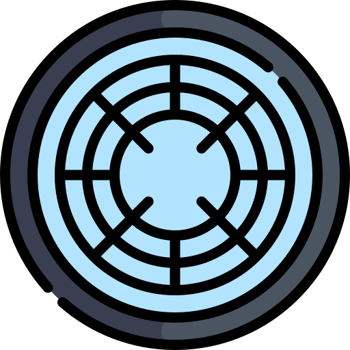 radar Kawaii Lineal color ikona