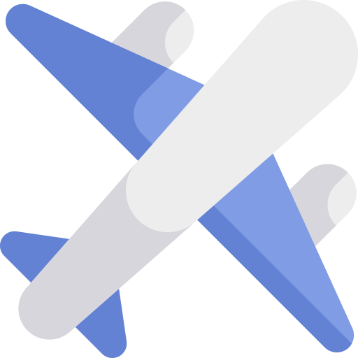 Самолет Kawaii Flat иконка