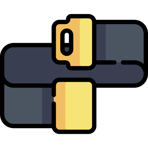cinturón de seguridad Kawaii Lineal color icono