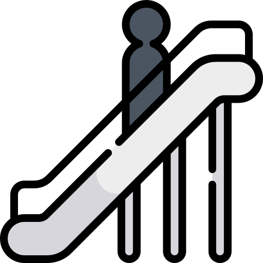 Механическая лестница Kawaii Lineal color иконка