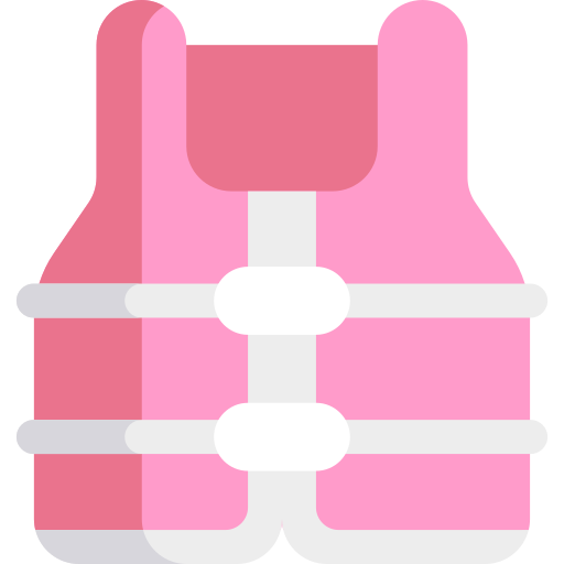 Life jacket Kawaii Flat icon