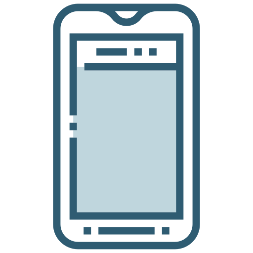 mobiltelefon Generic Outline Color icon
