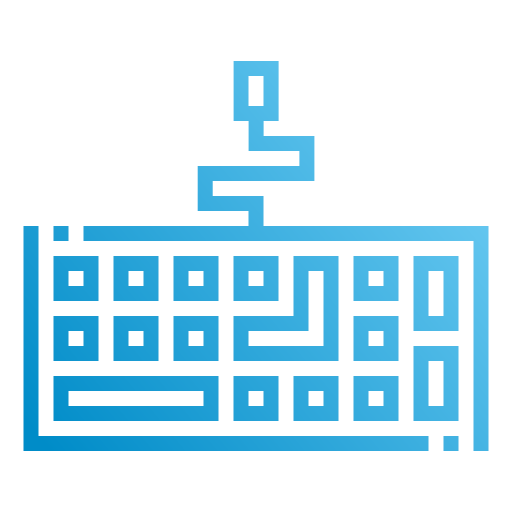 Computer keyboard Generic Gradient icon