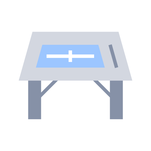 mesa de dibujo Generic Flat icono