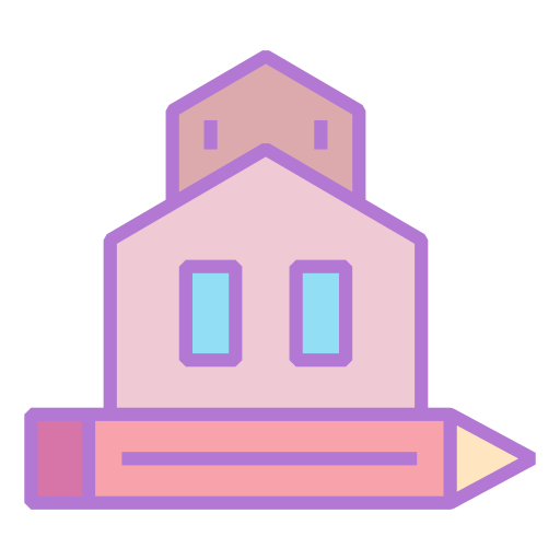 disegno della casa Generic Outline Color icona