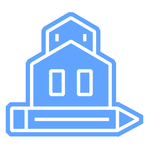 House design Generic Blue icon