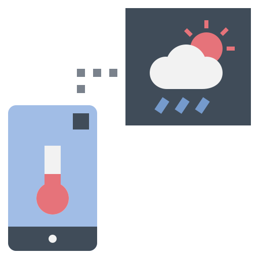 Temperature sensor Noomtah Flat icon