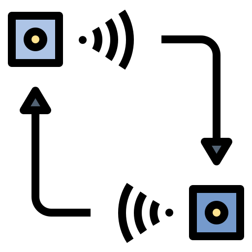 transferencia de datos Noomtah Lineal color icono