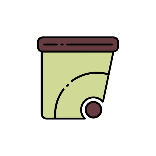 pojemnik na odpady Generic Outline Color ikona